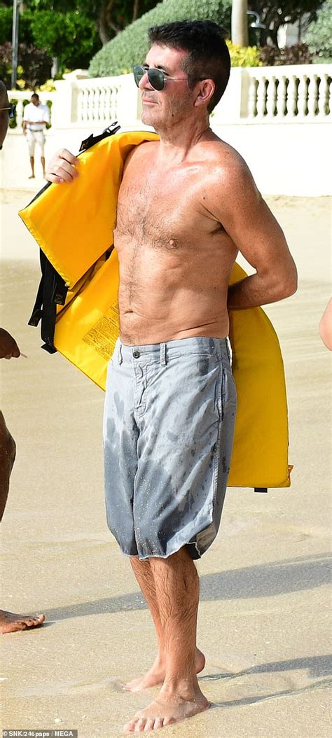 simon cowell 60 goes shirtless as he continues to display his 20lbs weight loss express digest