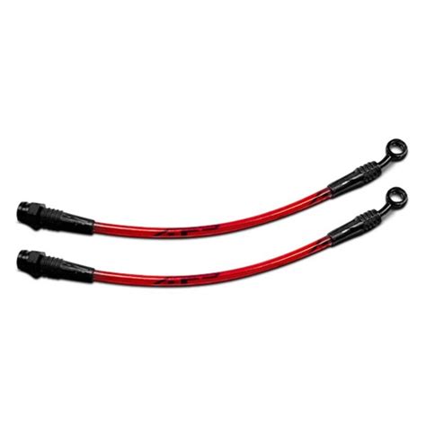 Braided steel wire, aluminium alloy connector, plastic tube. Agency Power® - Stainless Steel Brake Lines