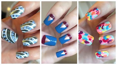 Easy Nail Art For Beginners!!! #22 | JennyClaireFox - YouTube