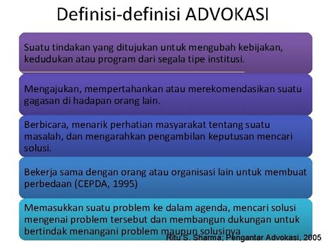 Ottawa charter, bahwa promosi kesehatan adalah suatu proses yang memungkinkan individu untuk meningkatkan derajat kesehatannya. ADVOKASI DALAM PROMOSI KESEHATAN 3 Strategi Dasar Promosi
