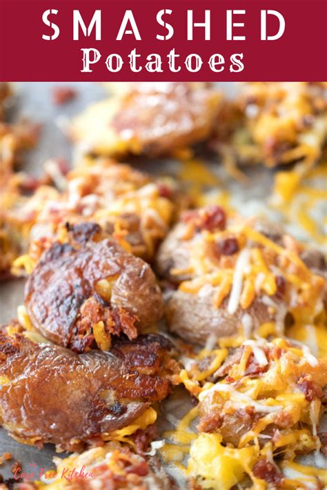 I still find them delightfully satisfying but if you. Smashed Potatoes with Cheese and Bacon | Smashed potatoes ...