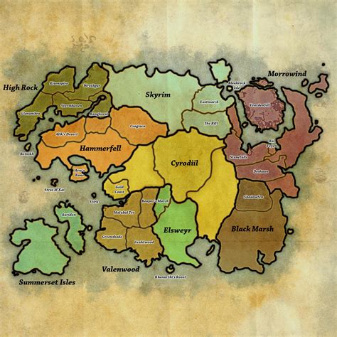 [Media] ESO map with province and zone borders (x-post r ...
