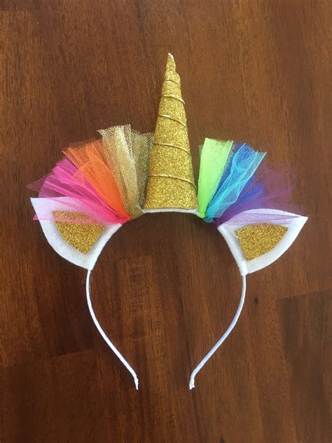 Rainbow Unicorn Headband Diy Unicorn Headband Unicorn Headband