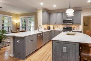 Estimates from renovation companies for installing countertops, island lighting, pantry cabinet, backsplash tile & flooring. Kitchen Remodel Contractors Near Me Columbus OH | Kitchen Saver