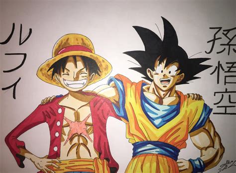 Goku X Luffy By Sofiensushi On Deviantart