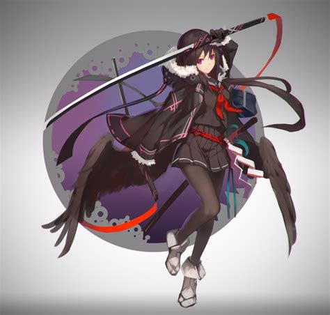 Anime is a form of animation that originated in japan. Wallpaper Anime Girl, Katana, School Uniform, Coat ...