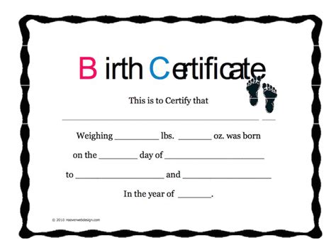 25 gift certificate generator example concept from massage gift. Fake Birth Certificate Maker / Fake Birth Certificate ...