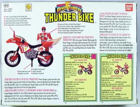 Mighty Morphin Power Rangers Thunder Bike Red Ranger Neuf En Boite