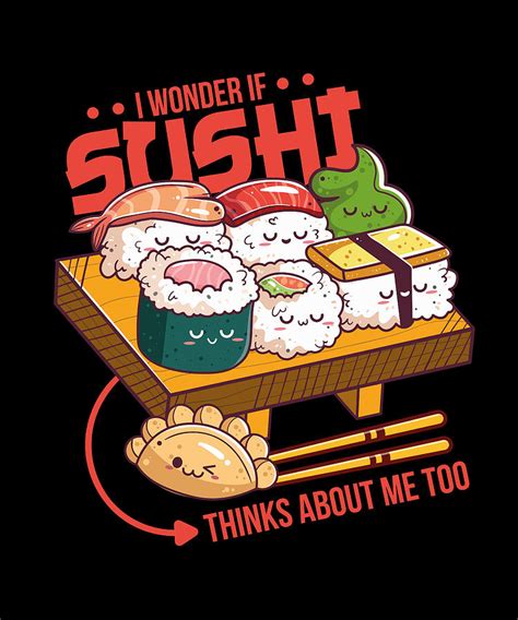 Sushi Anime I Otaku I Japanese Food I Kawaii Sushi Digital Art By