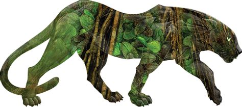 Jungle Print Panther Wild Animal Sticker Tenstickers