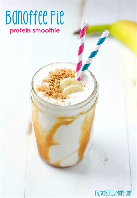 Peaches And Cream Protein Smoothie The Seasoned Mom
