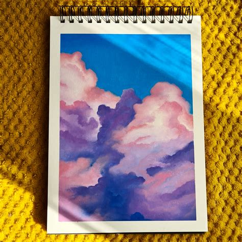 Chunky Clouds Oil Pastels Me 2020 Rart