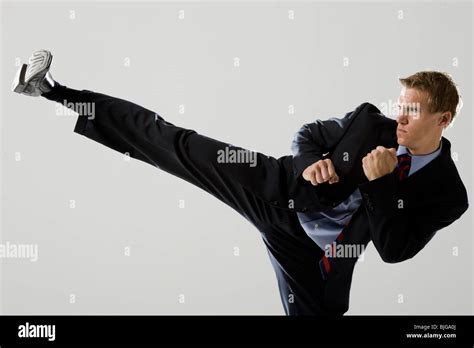 Karate Kick Hi Res Stock Photography And Images Alamy