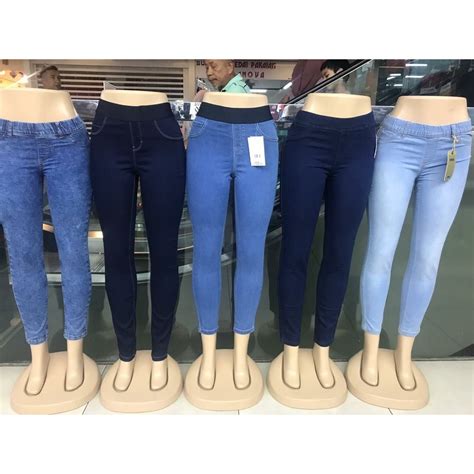 Gratis untuk komersial tidak perlu kredit bebas hak cipta. seluar jeans perempuan Women Elastic Waist Stretch Jeans ...
