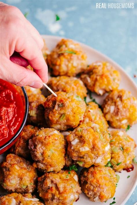 Find recipes and tips for making homemade sausages and sausagemeat including pork, venison and bratwurst sausages. Sausage Cheese Balls | Real Housemoms
