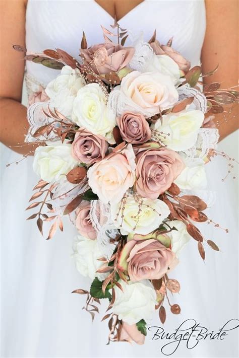 Southern Blue Celebrations Rose Gold Wedding Bridal Bouquets