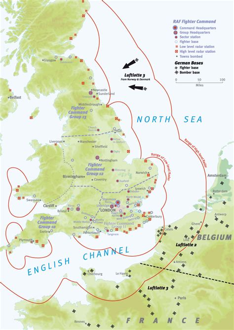 Battle Of Britain Map An Overview Military History Monthly