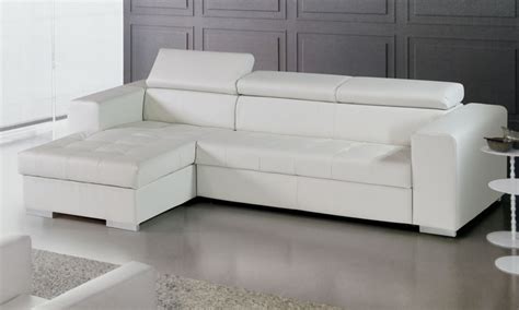 Scopri tutti i modelli di divano letto angolare. Divano letto con penisola in ecopelle | Groupon