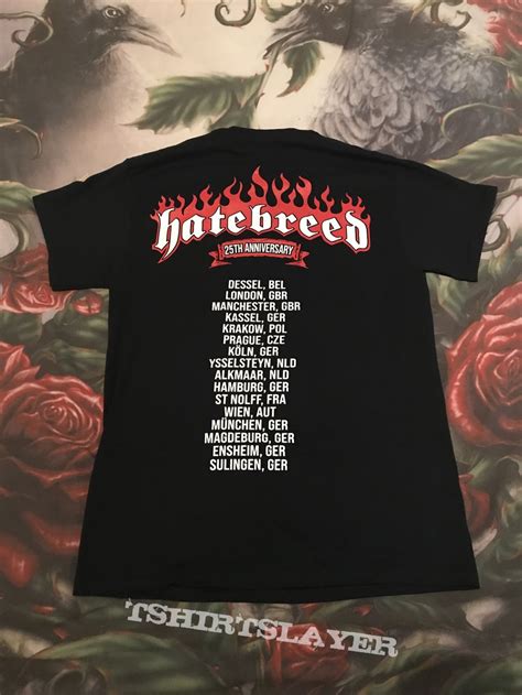 hatebreed 25th anniversary european tour t shirt tshirtslayer tshirt and battlejacket gallery