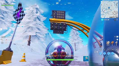 Fortnite Desert Snowy And Grassland Racetrack Location Week 5 Guide