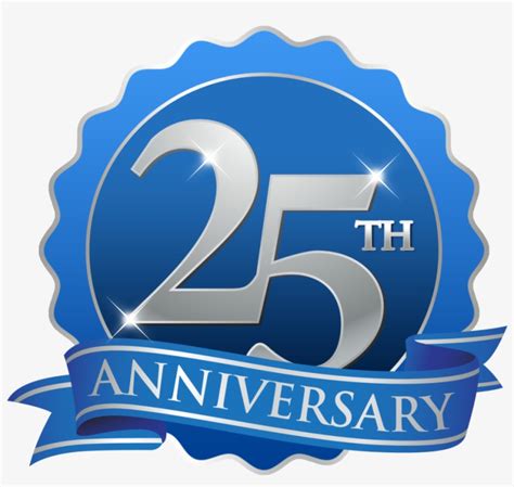 25th Anniversary Png 25th Anniversary Blue Transparent Png 1024x902