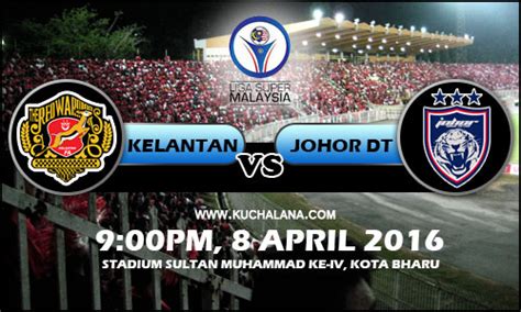 Learn all the games results, upcoming matches schedule at scores24.live! Liga Super 2016 : Kelantan Vs Johor Darul Takzim - Kuchalana