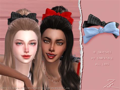 Sims 4 Mm Cc Bow Accessories Sims 4 Custom Content Ma