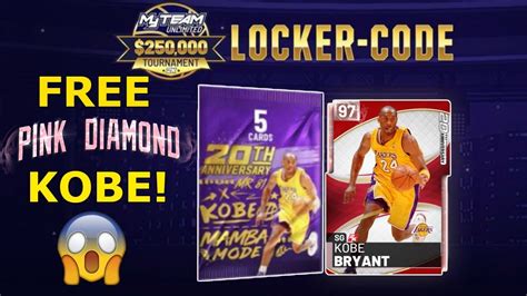 After that, click on the setting button and go to the locker code option. *FREE* PINK DIAMOND KOBE BRYANT LOCKER CODE PACK ...