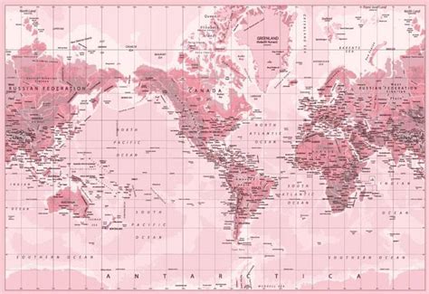 Papel De Parede Mapa Mundi Rosa Blog Papel De Parede Mapa Mundi Porn