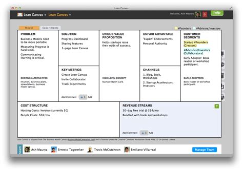 Business Model Canvas Optimized For Lean Startup Marketing Proposal