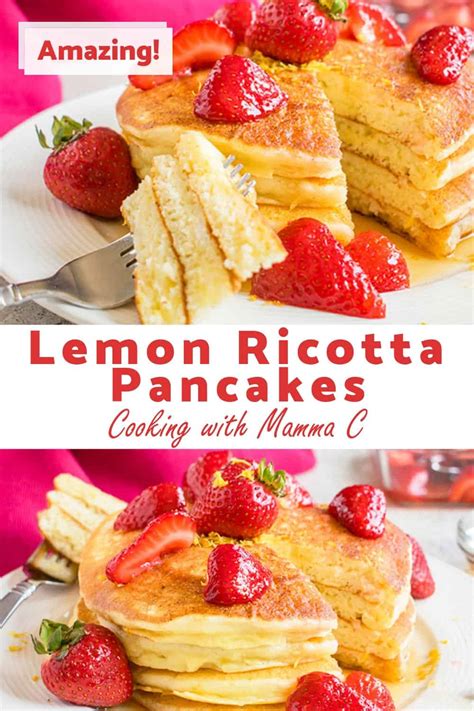 Lemon Ricotta Pancakes Cooking With Mamma C