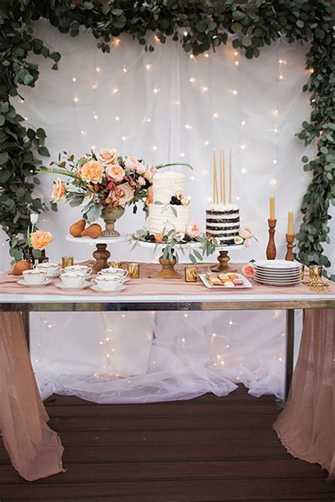 26 Inspiring Chic Wedding Food Dessert Table Display Ideas