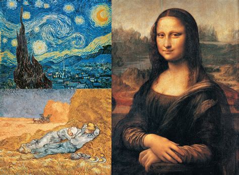 Starry Night Van Gogh Mona Lisa Leonardo Da Vinci