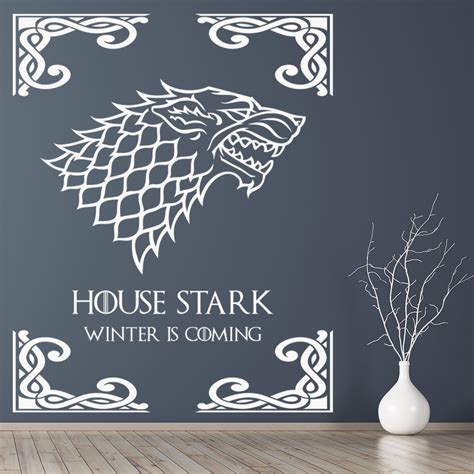 House Stark Wall Sticker Game Of Thrones Wall Art