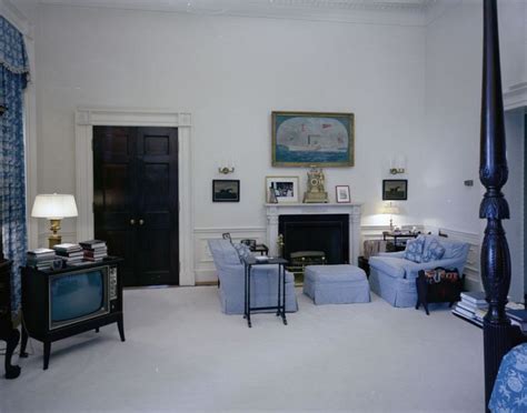 Maybe you would like to learn more about one of these? President Kennedy's bedroom; behind the door at left on ...