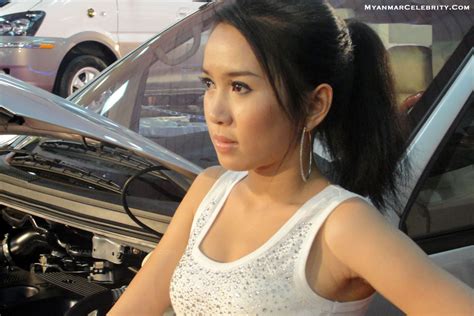 Myanmar Model Girls And Actress Photos Myanmar Car Model Girl With