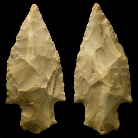 Late Archaic Period 3500 2000 Bp Large Stemmed Type Stone Arrowhead