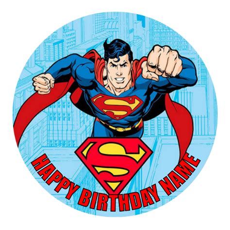 Superman Edible Cake Topper Au