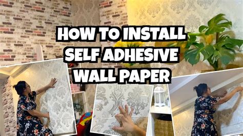 Self Adhesive Wallpaper How To Install Youtube