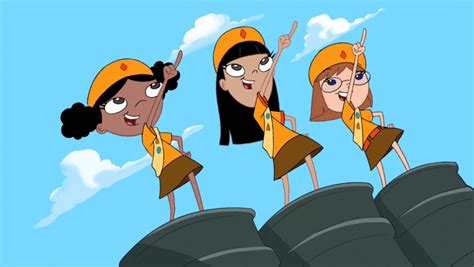Isabella and the fireside girls troop are off initiating new members today. Image - Fireside Girls singing.jpg | Phineas and Ferb Wiki ...