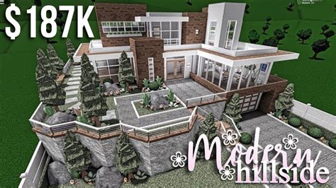 Bloxburg Modern Hillside Mansion 100k Jacks Boy Blog