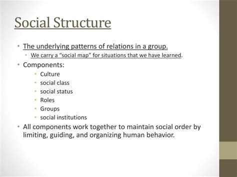 Ppt Social Structure Powerpoint Presentation Free Download Id2372684