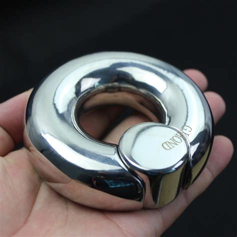 Top Stainless Steel Scrotum Pendant Penis Restraint Locking Ring