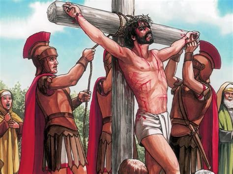 Freebibleimages Crucifixion Of Jesus Jesus Is Nailed To A Cross