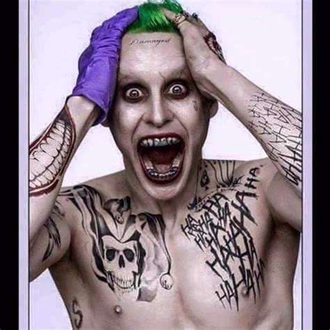 All Joker Jared Leto Temporary Tattoo Cosplay By Tatzarazzi Joker