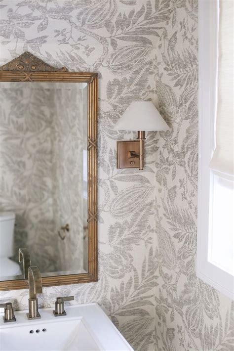Gold And Ivory Powder Room 1000 In 2020 Powder Room Wallpaper