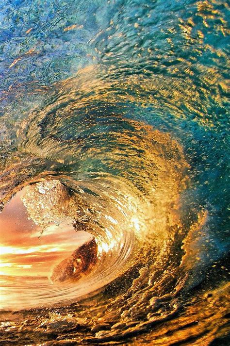 Ocean Wave Sunset Ocean Photography Nature Photography Waves