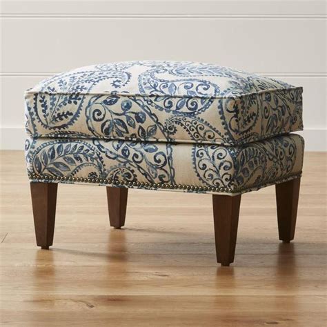 Check spelling or type a new query. Blue and White Paisley Ottoman | Furniture, Storage ...