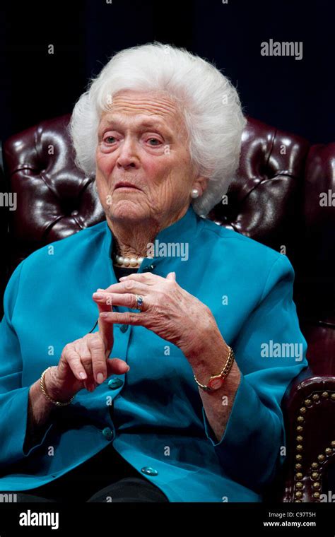 Former Us First Lady Barbara Bush Discusses Her White House Experience During A Day Long