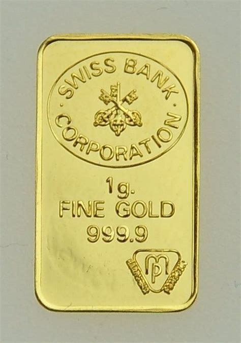 Swiss bank corporation was a swiss investment bank and financial services company located in switzerland. 1 Gramm Goldbarren Swiss Bank Corp. SBV | Kaufen auf Ricardo